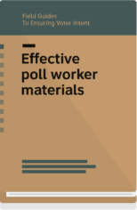 Field Guide 4 cover- Effective poll worker materials