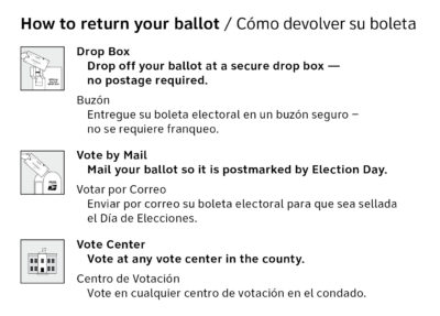 Close-up of instructions section on vote at home template.