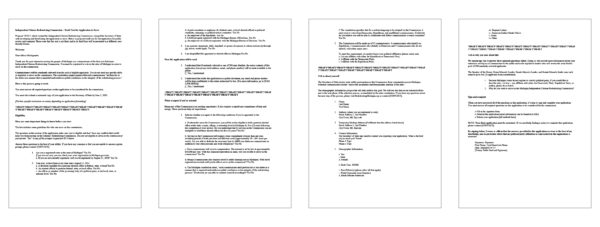 Four pages of text with minimal formatting
