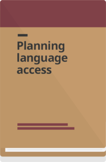 Cover: Planning language access