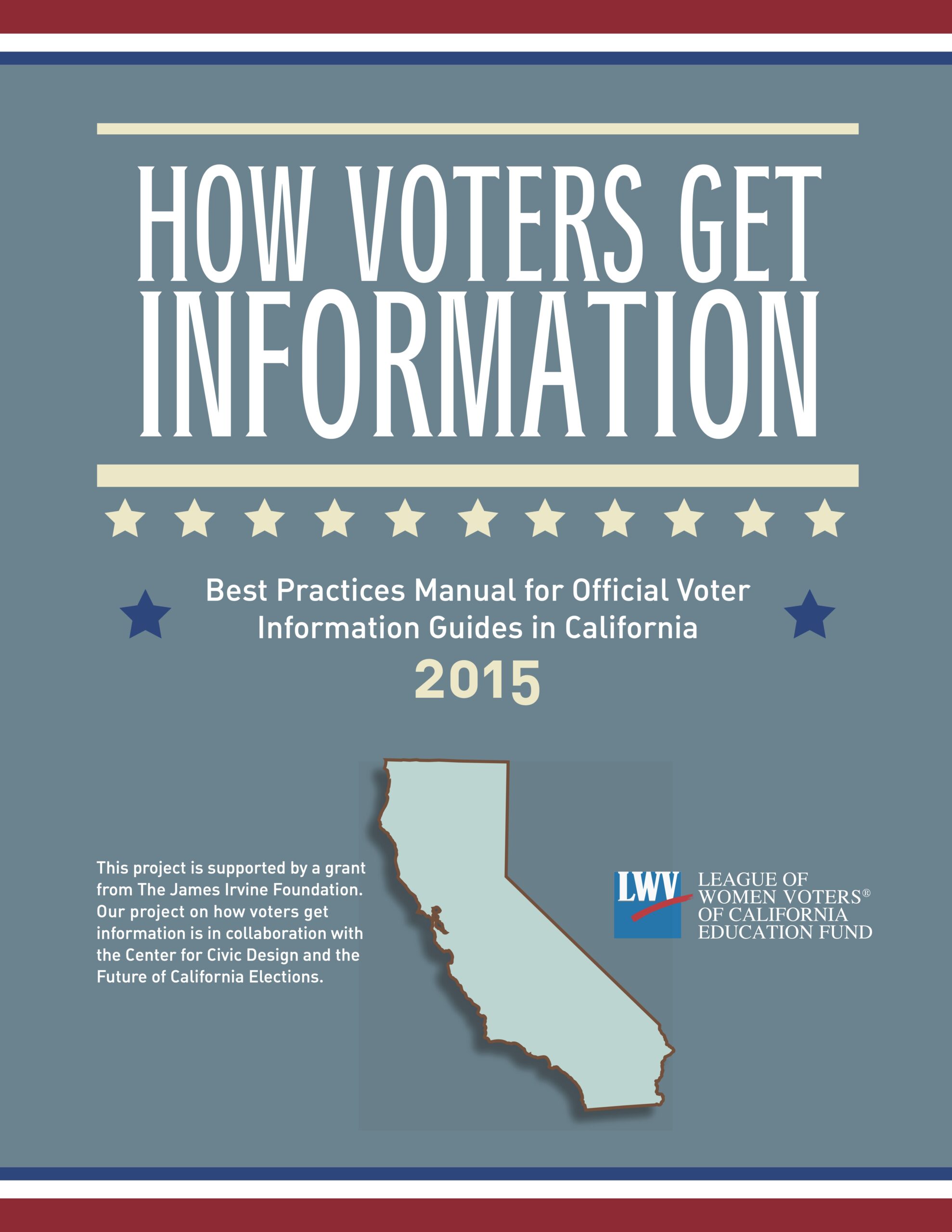Cover: Best Practices Manual for Official Voter Information Guides